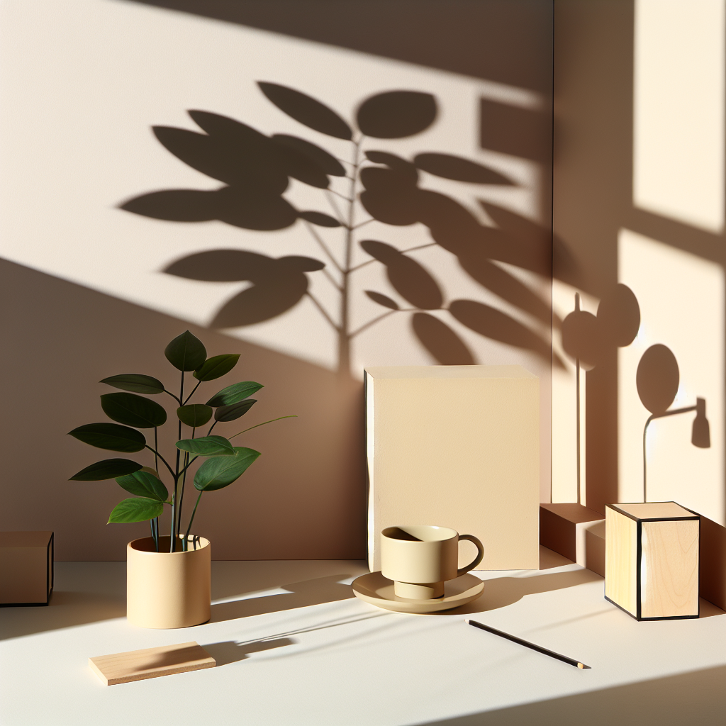 Explore the beauty of abstract shadows cast by everyday objects, turning the mundane into art.